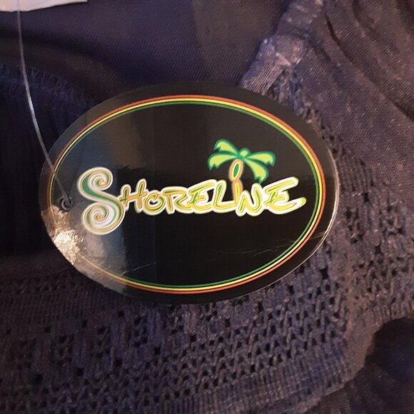 Shoreline New Blue Rayon Flowy Tunic Dress One Size - Picture 13 of 15